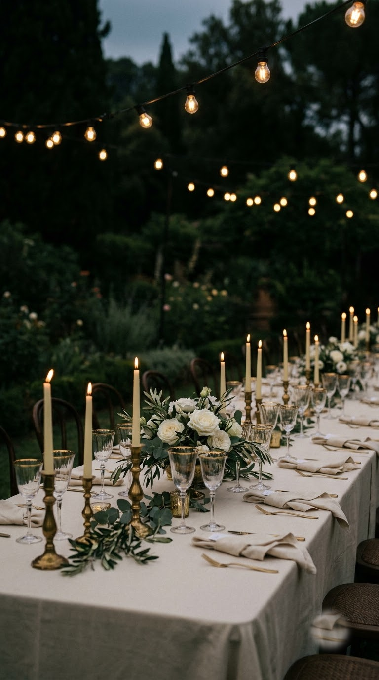 Private celebration table styling
